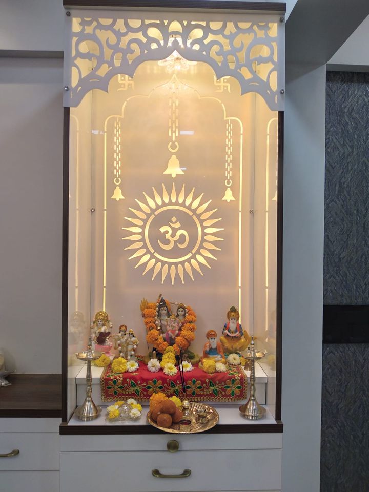 Pooja unit, home interior by Creativio Design